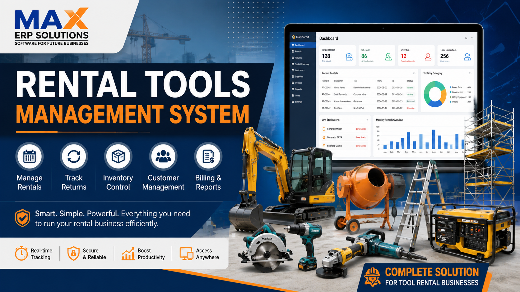 RENTAL TOOL MANAGEMENT SYSTEM - MAX ERP SOLUTIONS Sri Lanka